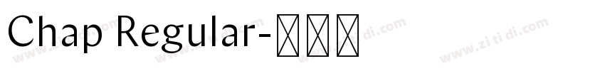 Chap Regular字体转换